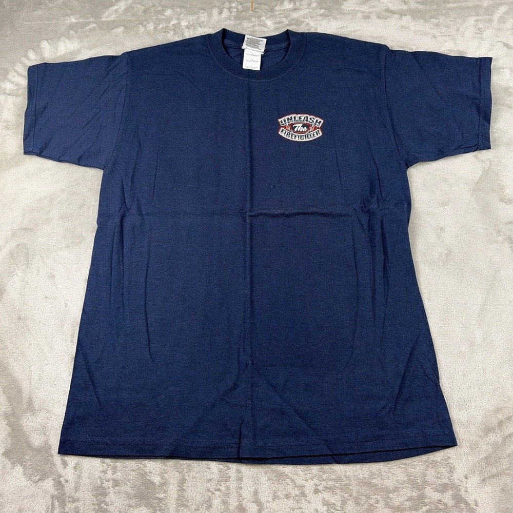 Collectible Gildan Navy Blue Graphic T-Shirt‎ Mens Large Dalmatian Dog